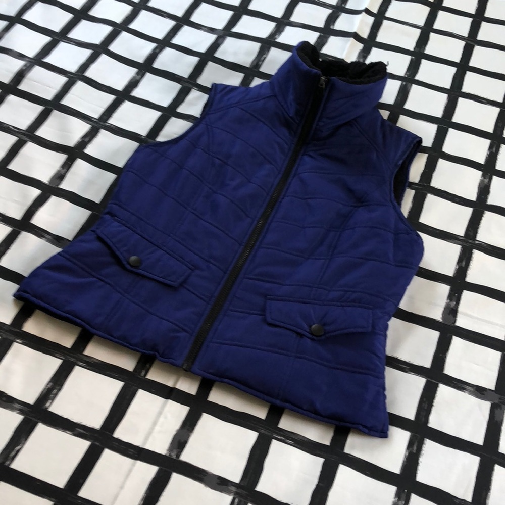 Kenneth Cole Blue Vest with Fleece Lining